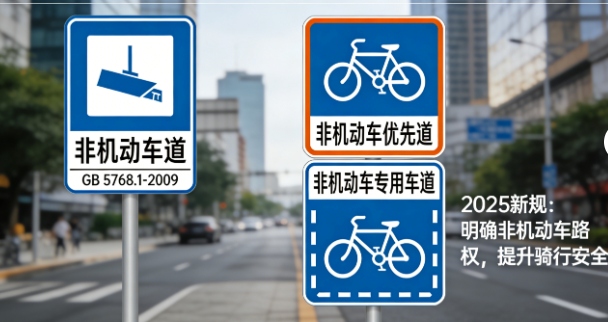 注意!2025年11月起,这些交通标志标线有大变化!非机动车、网约车都受影响!(图1) 注意!2025年11月起,这些交通标志标线有大变化!非机动车、网约车都受影响!(图1)